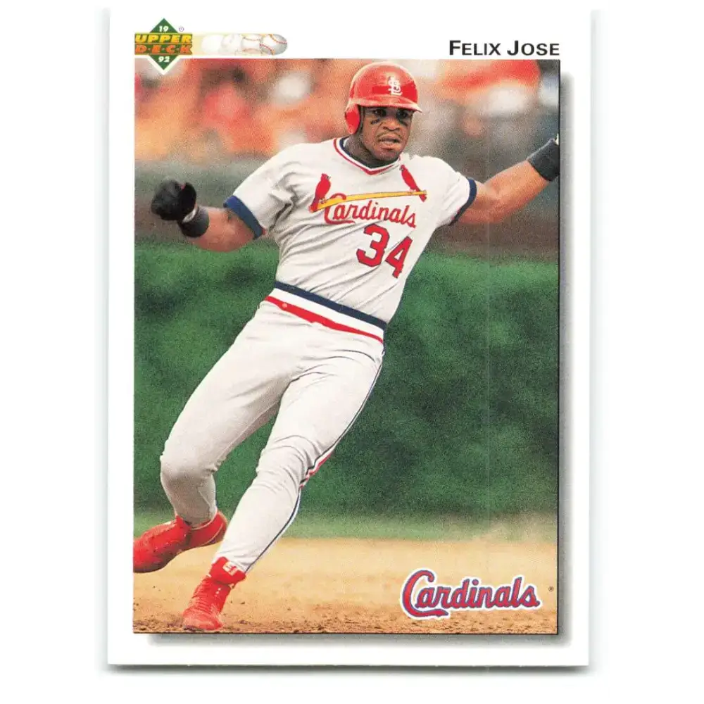 1992 Upper Deck #264 Felix Jose NM-MT St. Louis Cardinals Baseball Card - Baseball Card Single