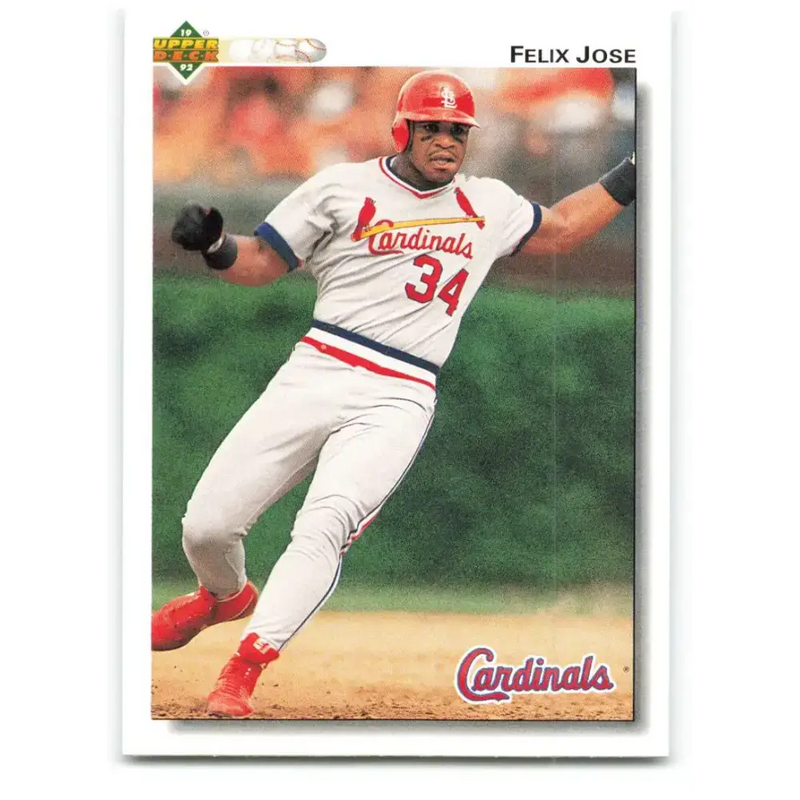 1992 Upper Deck #264 Felix Jose NM-MT St. Louis Cardinals Baseball Card - Baseball Card Single