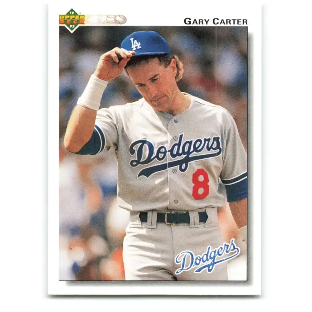 1992 Upper Deck #267 Gary Carter NM-MT Los Angeles Dodgers Baseball Card - Baseball Card Single