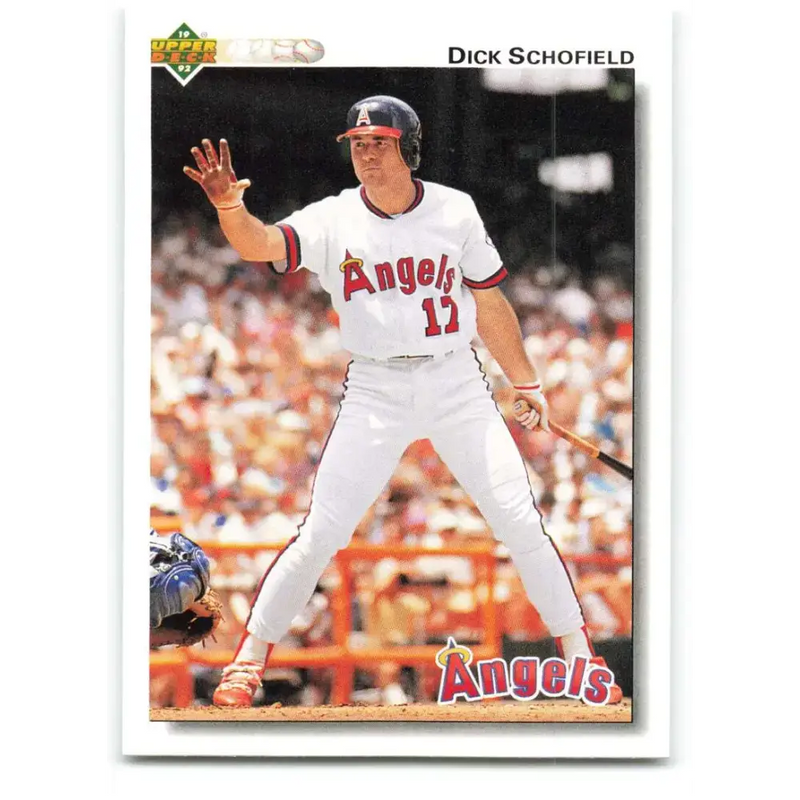 1992 Upper Deck #269 Dick Schofield NM-MT California Angels Baseball Card - Baseball Card Single