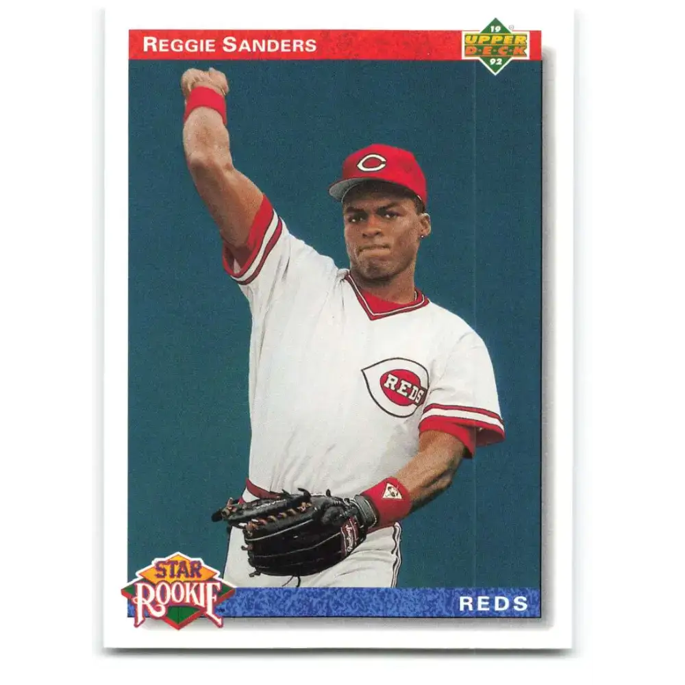 1992 Upper Deck #27 Reggie Sanders NM-MT Cincinnati Reds Baseball Card - Baseball Card Single