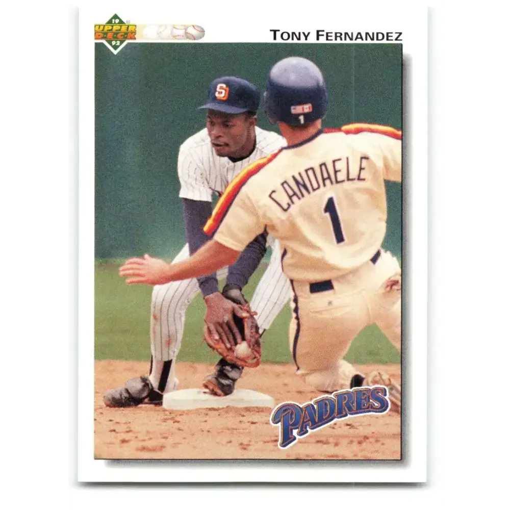 1992 Upper Deck #272 Tony Fernandez NM-MT San Diego Padres Baseball Card - Baseball Card Single