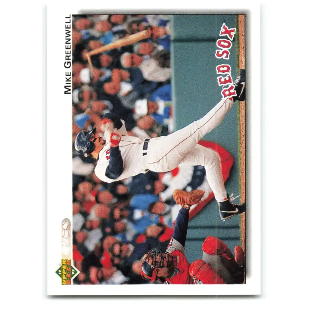 1992 Upper Deck #275 Mike Greenwell NM-MT Boston Red Sox Baseball Card - Baseball Card Single