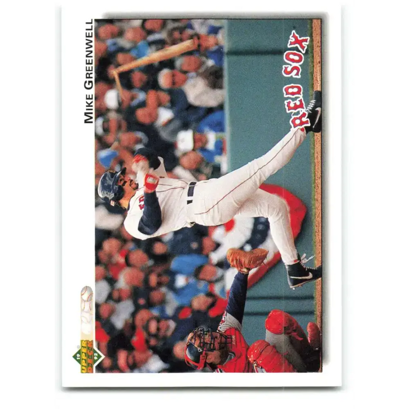 1992 Upper Deck #275 Mike Greenwell NM-MT Boston Red Sox Baseball Card - Baseball Card Single