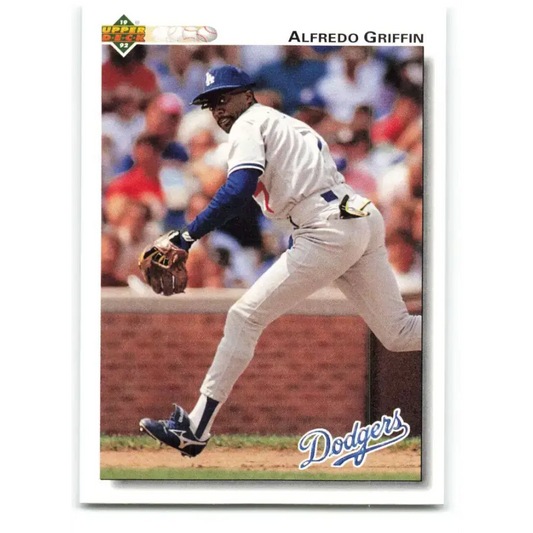 1992 Upper Deck #282 Alfredo Griffin NM-MT Los Angeles Dodgers Baseball Card - Baseball Card Single