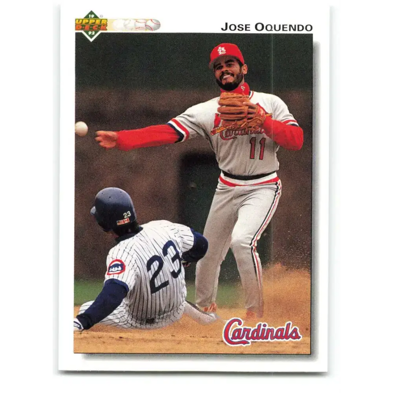 1992 Upper Deck #283 Jose Oquendo NM-MT St. Louis Cardinals Baseball Card - Baseball Card Single