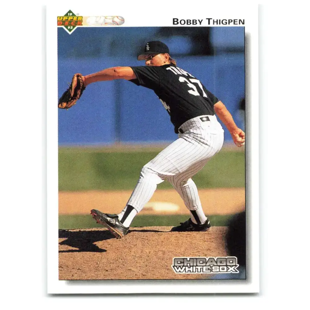1992 Upper Deck #285 Bobby Thigpen NM-MT Chicago White Sox Baseball Card - Baseball Card Single