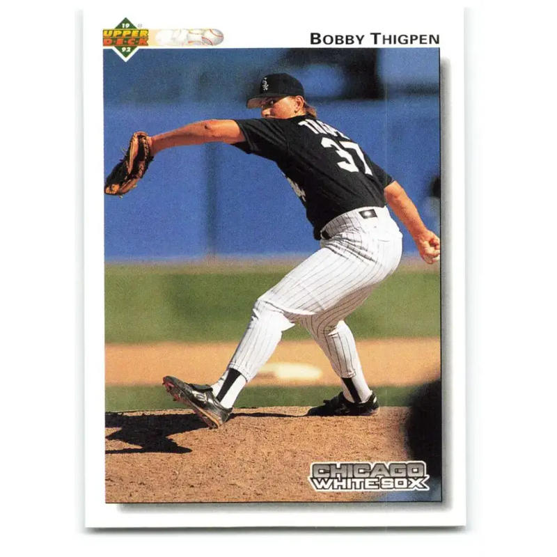 1992 Upper Deck #285 Bobby Thigpen NM-MT Chicago White Sox Baseball Card - Baseball Card Single