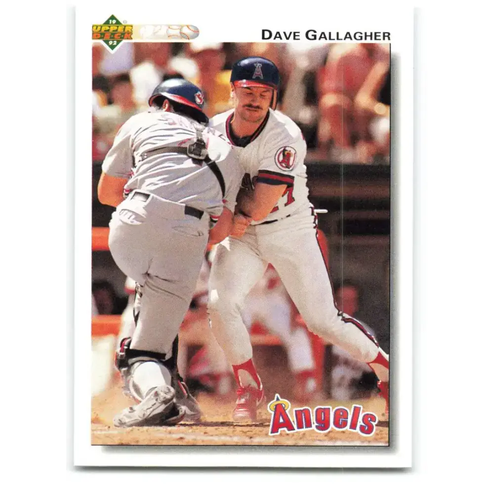 1992 Upper Deck #289 Dave Gallagher NM-MT California Angels Baseball Card - Baseball Card Single
