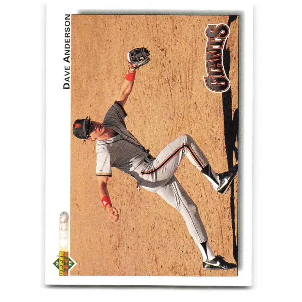 1992 Upper Deck #290 Dave Anderson NM-MT San Francisco Giants Baseball Card - Baseball Card Single