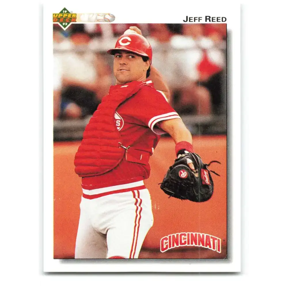 1992 Upper Deck #299 Jeff Reed NM-MT Cincinnati Reds Baseball Card - Baseball Card Single