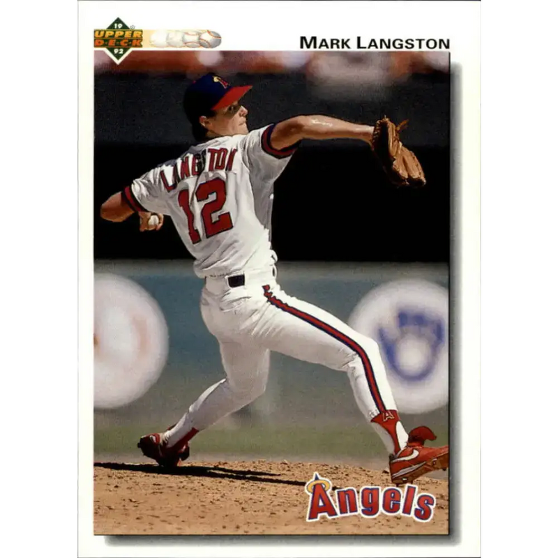 1992 Upper Deck #305 Mark Langston NM-MT California Angels Baseball Card - Baseball Card Single