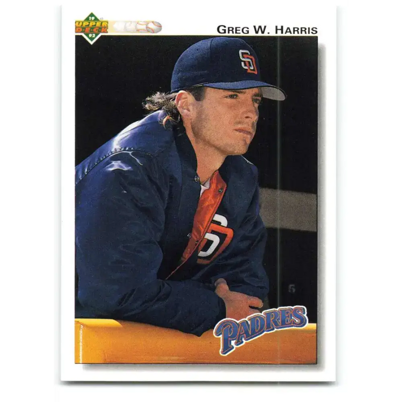 1992 Upper Deck #306 Greg Harris NM-MT San Diego Padres Baseball Card - Baseball Card Single