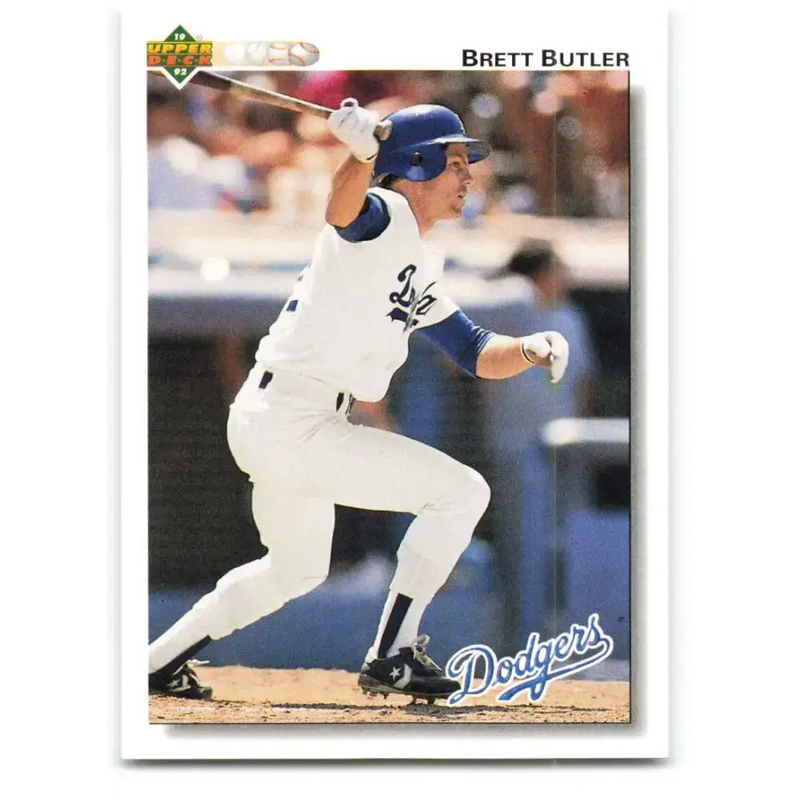 1992 Upper Deck #307 Brett Butler NM-MT Los Angeles Dodgers Baseball Card - Baseball Card Single