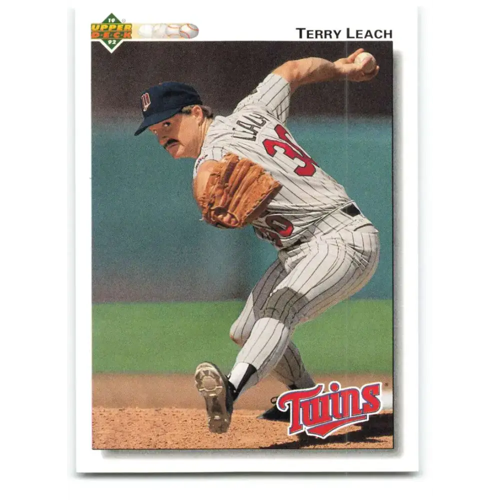 1992 Upper Deck #311 Terry Leach NM-MT Minnesota Twins Baseball Card - Baseball Card Single