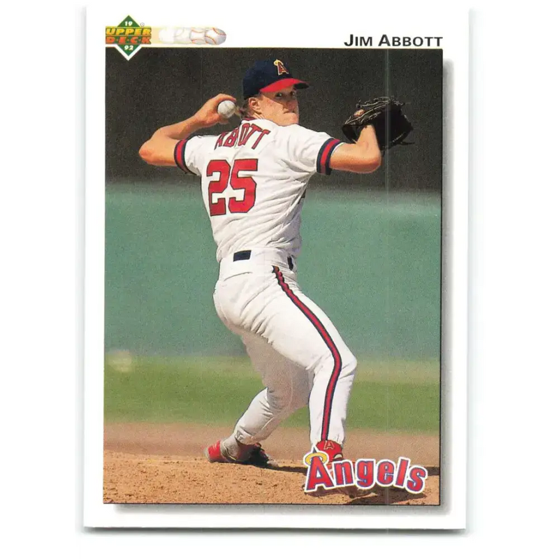 1992 Upper Deck #325 Jim Abbott NM-MT California Angels Baseball Card - Baseball Card Single