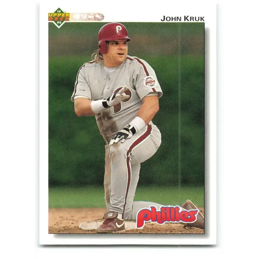 1992 Upper Deck #326 John Kruk NM-MT Philadelphia Phillies Baseball Card - Baseball Card Single