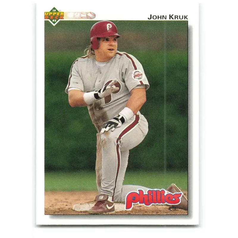 1992 Upper Deck #326 John Kruk NM-MT Philadelphia Phillies Baseball Card - Baseball Card Single