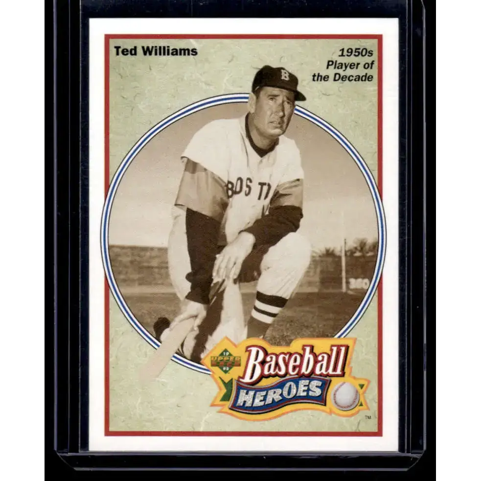 1992 Upper Deck #33 Ted Williams Boston Red Sox NM-MT Baseball Card - Baseball Card Single
