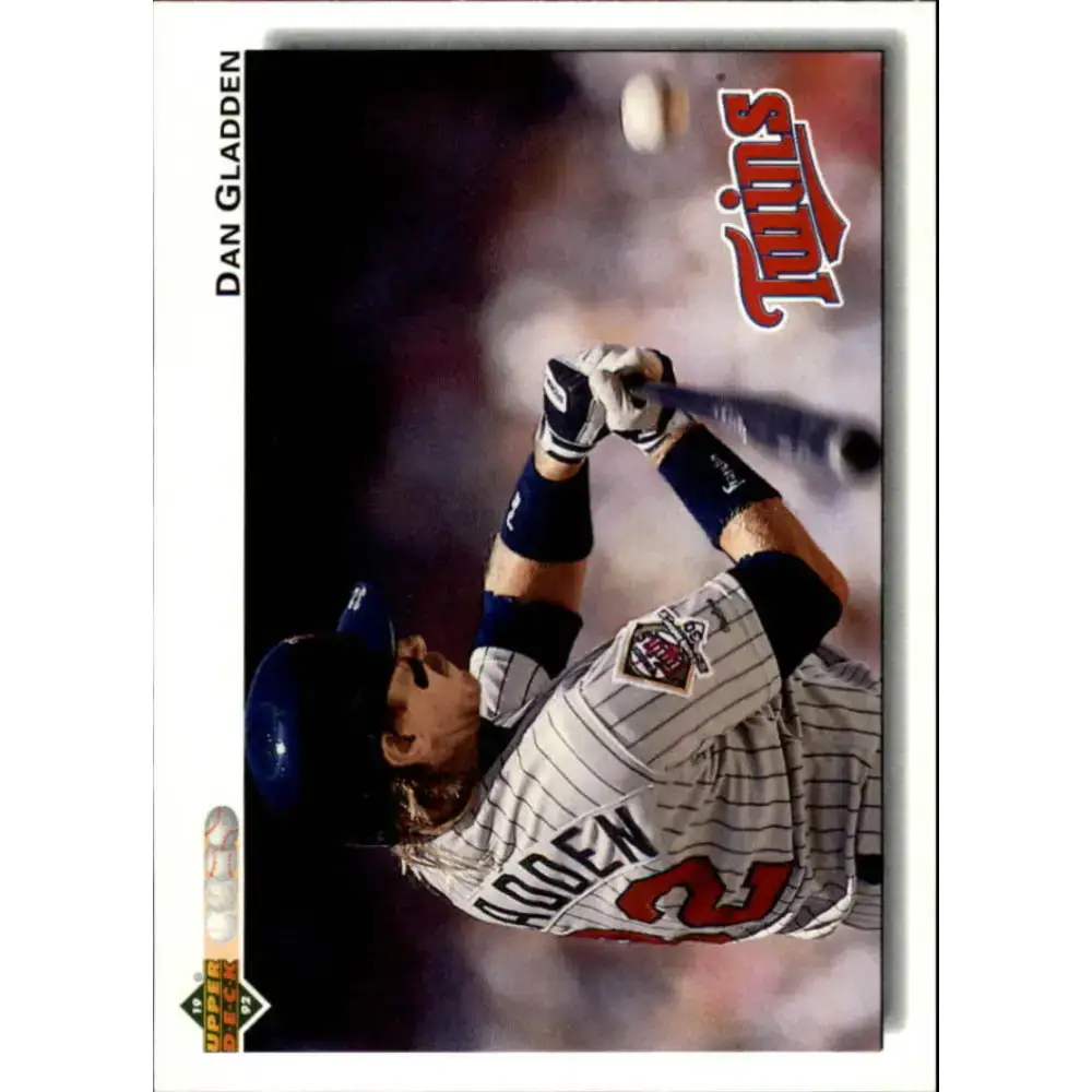 1992 Upper Deck #332 Dan Gladden NM-MT Minnesota Twins Baseball Card - Baseball Card Single