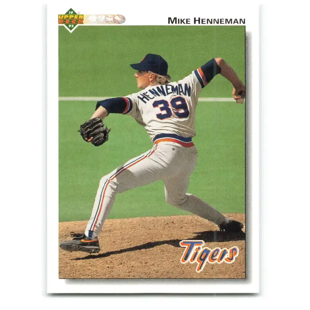 1992 Upper Deck #339 Mike Henneman NM-MT Detroit Tigers Baseball Card - Baseball Card Single
