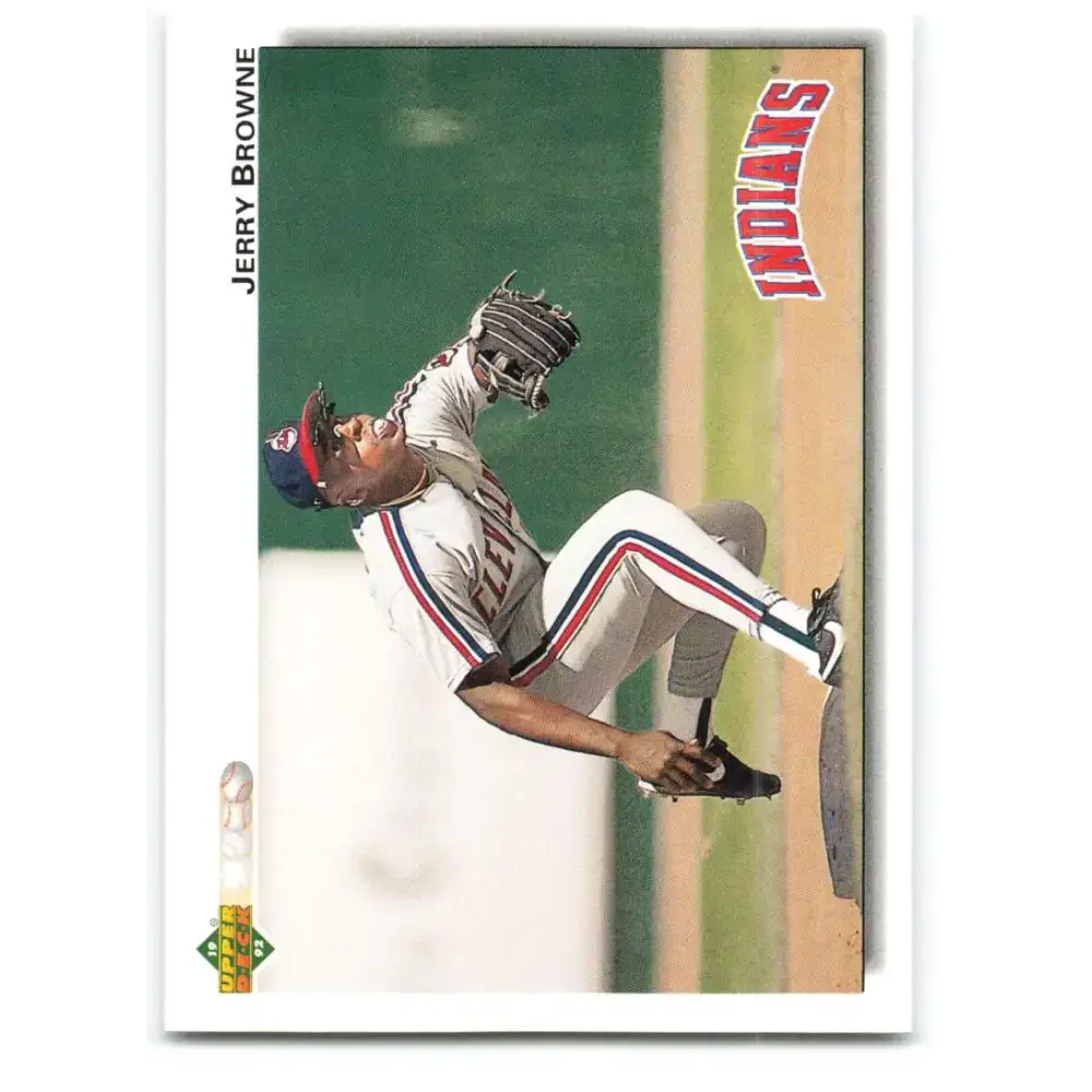 1992 Upper Deck #340 Jerry Browne NM-MT Cleveland Indians Baseball Card - Baseball Card Single