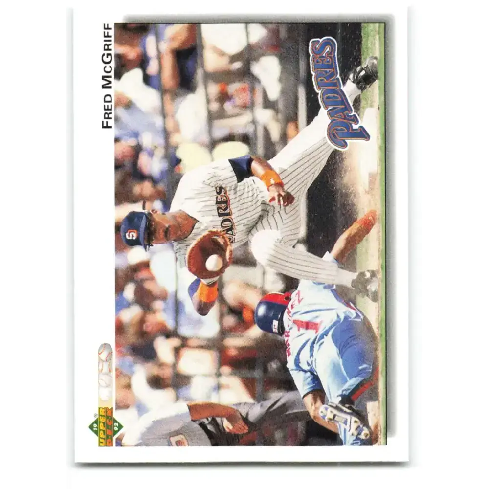 1992 Upper Deck #344 Fred McGriff NM-MT San Diego Padres Baseball Card - Baseball Card Single