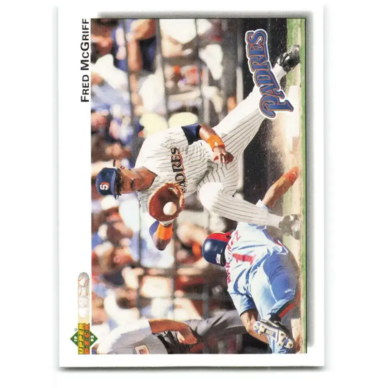 1992 Upper Deck #344 Fred McGriff NM-MT San Diego Padres Baseball Card - Baseball Card Single