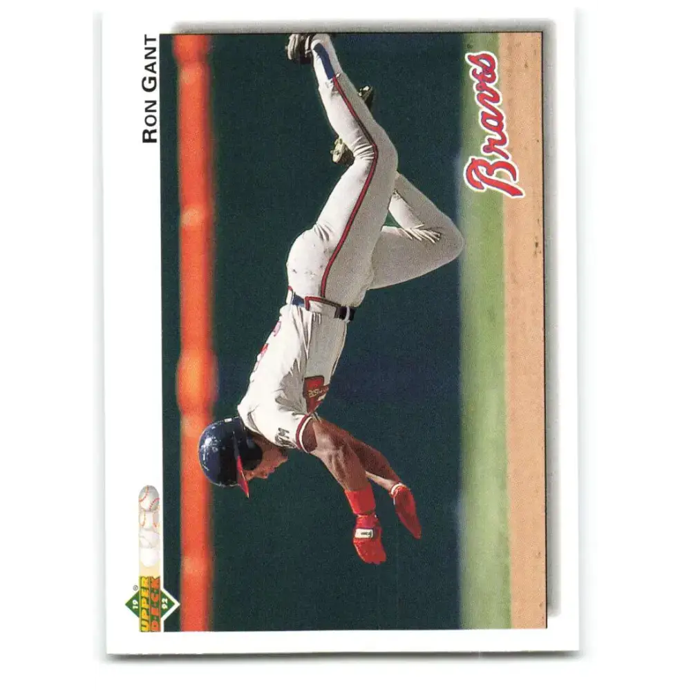 1992 Upper Deck #345 Ron Gant NM-MT Atlanta Braves Baseball Card - Baseball Card Single