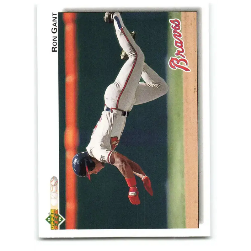 1992 Upper Deck #345 Ron Gant NM-MT Atlanta Braves Baseball Card - Baseball Card Single