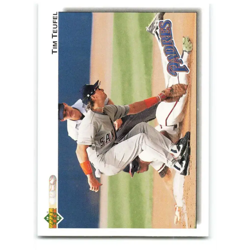1992 Upper Deck #349 Tim Teufel NM-MT San Diego Padres Baseball Card - Baseball Card Single