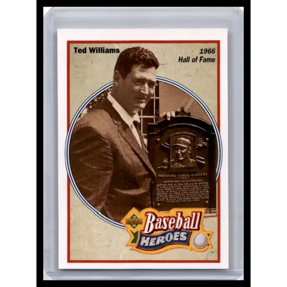1992 Upper Deck #35 Ted Williams NM-MT Boston Red Sox Baseball Card - Baseball Card Single