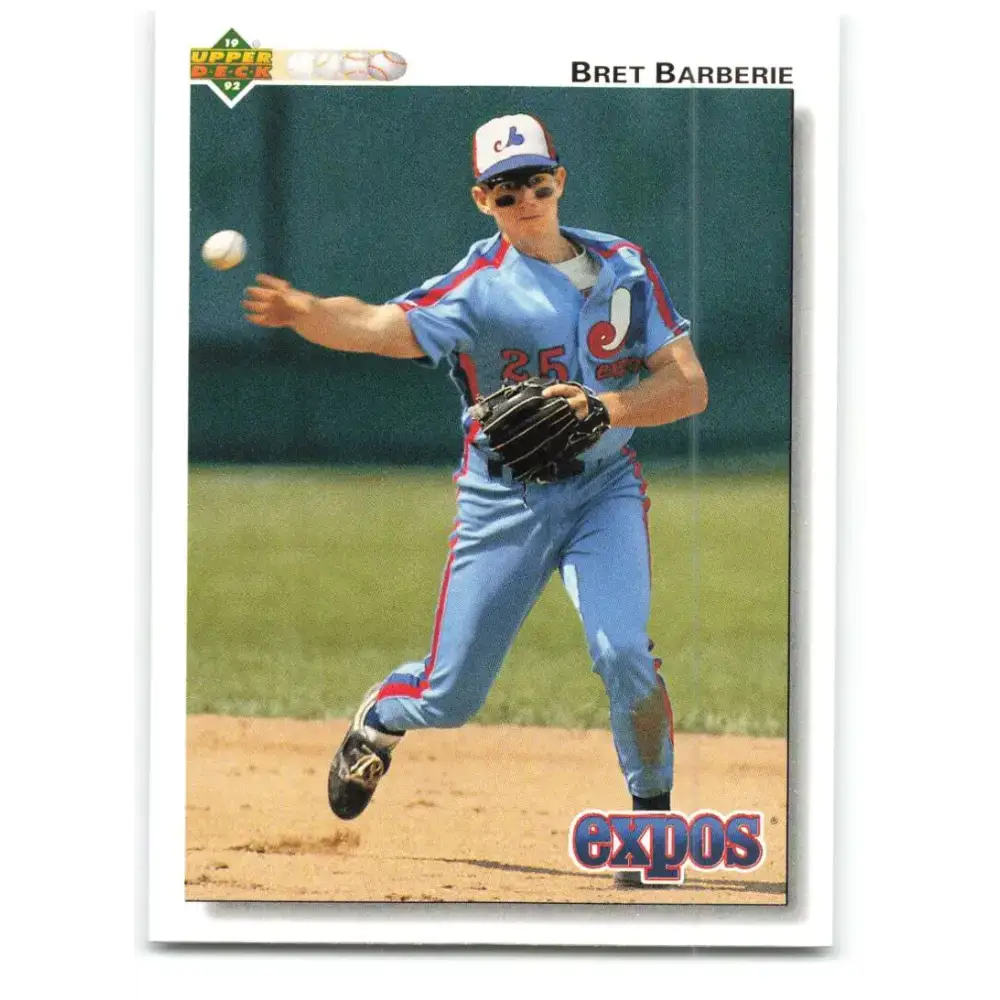 1992 Upper Deck #363 Bret Barberie NM-MT Montreal Expos Baseball Card - Baseball Card Single