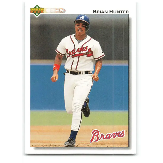 1992 Upper Deck #366 Brian Hunter NM-MT Atlanta Braves Baseball Card - Baseball Card Single