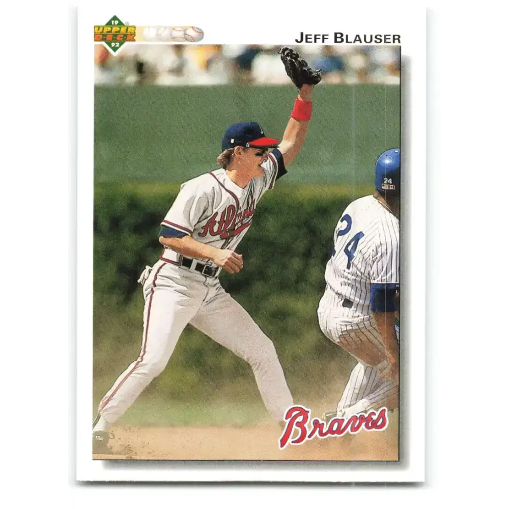 1992 Upper Deck #370 Jeff Blauser NM-MT Atlanta Braves Baseball Card - Baseball Card Single