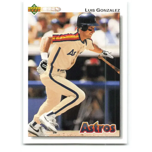 1992 Upper Deck #372 Luis Gonzalez NM-MT Houston Astros Baseball Card - Baseball Card Single
