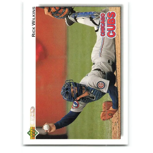 1992 Upper Deck #373 Rick Wilkins NM-MT Chicago Cubs Baseball Card - Baseball Card Single