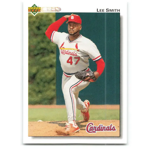 1992 Upper Deck #376 Lee Smith NM-MT St. Louis Cardinals Baseball Card - Baseball Card Single