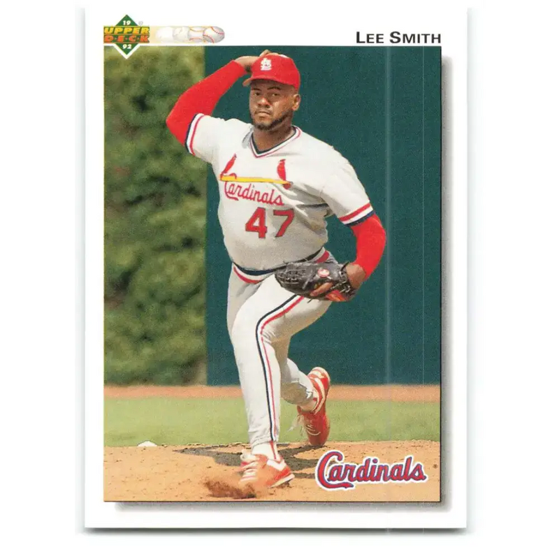 1992 Upper Deck #376 Lee Smith NM-MT St. Louis Cardinals Baseball Card - Baseball Card Single