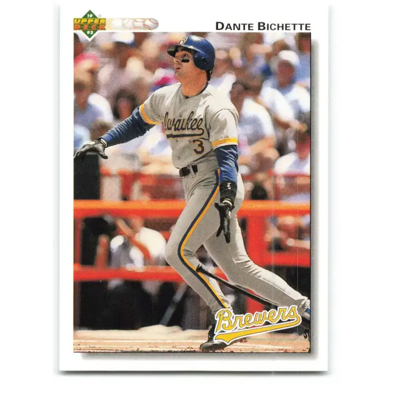 1992 Upper Deck #378 Dante Bichette NM-MT Milwaukee Brewers Baseball Card - Baseball Card Single