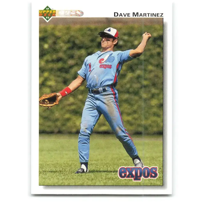 1992 Upper Deck #382 Dave Martinez NM-MT Montreal Expos Baseball Card - Baseball Card Single