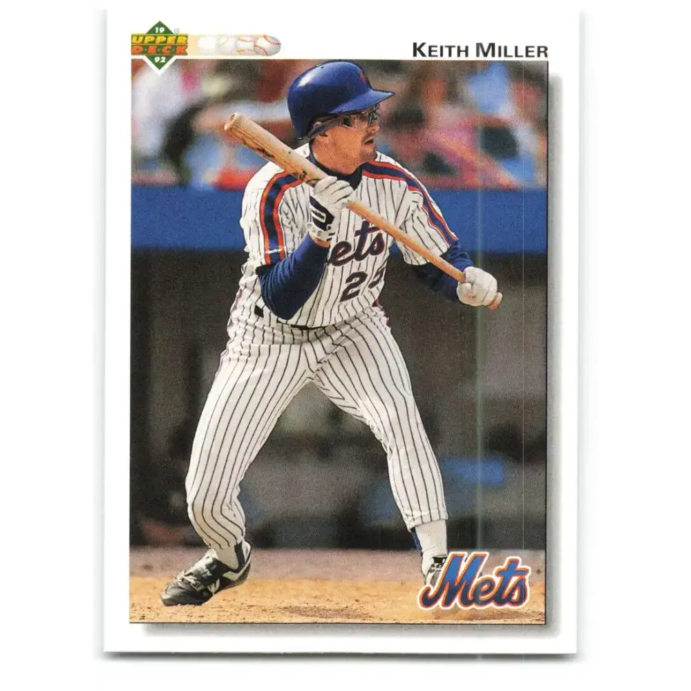 1992 Upper Deck #383 Keith Miller NM-MT New York Mets Baseball Card - Baseball Card Single