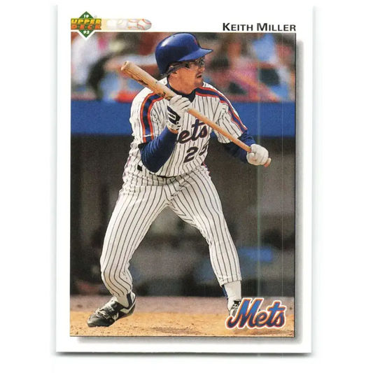 1992 Upper Deck #383 Keith Miller NM-MT New York Mets Baseball Card - Baseball Card Single