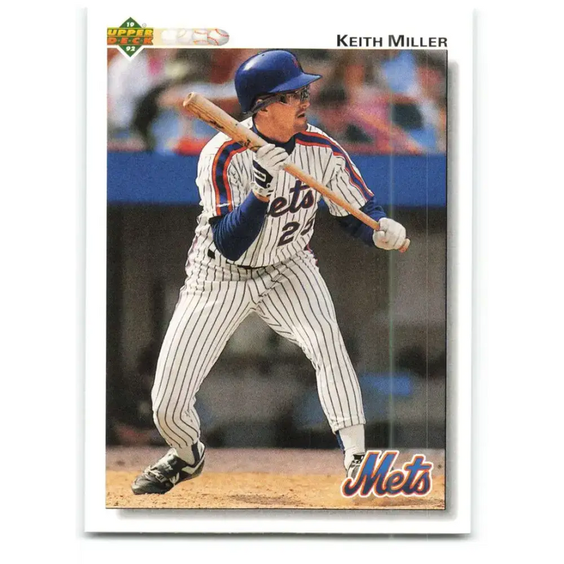 1992 Upper Deck #383 Keith Miller NM-MT New York Mets Baseball Card - Baseball Card Single