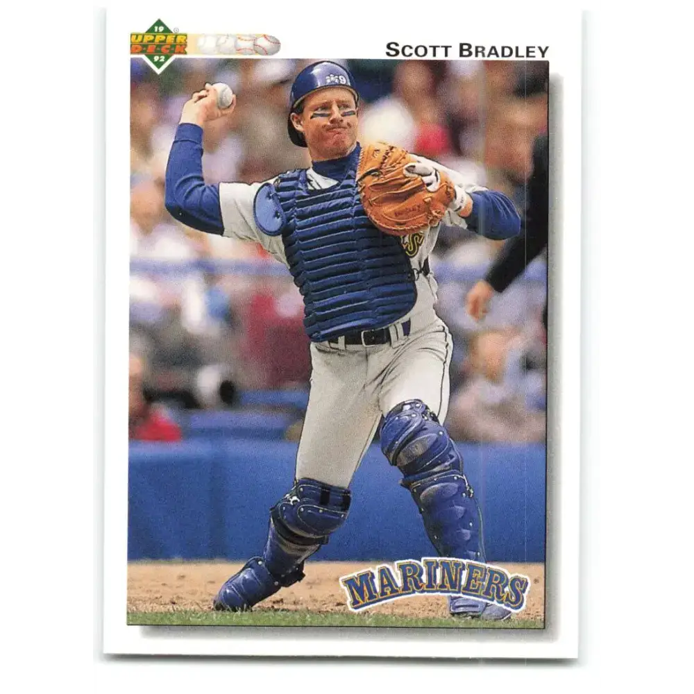 1992 Upper Deck #390 Scott Bradley NM-MT Seattle Mariners Baseball Card - Baseball Card Single