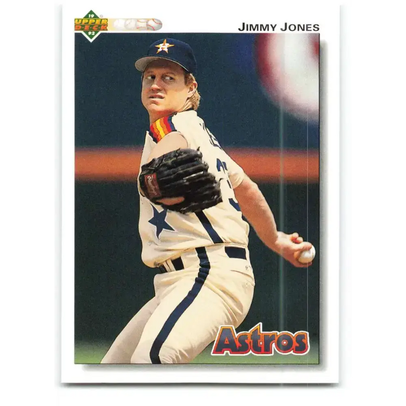 1992 Upper Deck #392 Jimmy Jones NM-MT Houston Astros Baseball Card - Baseball Card Single