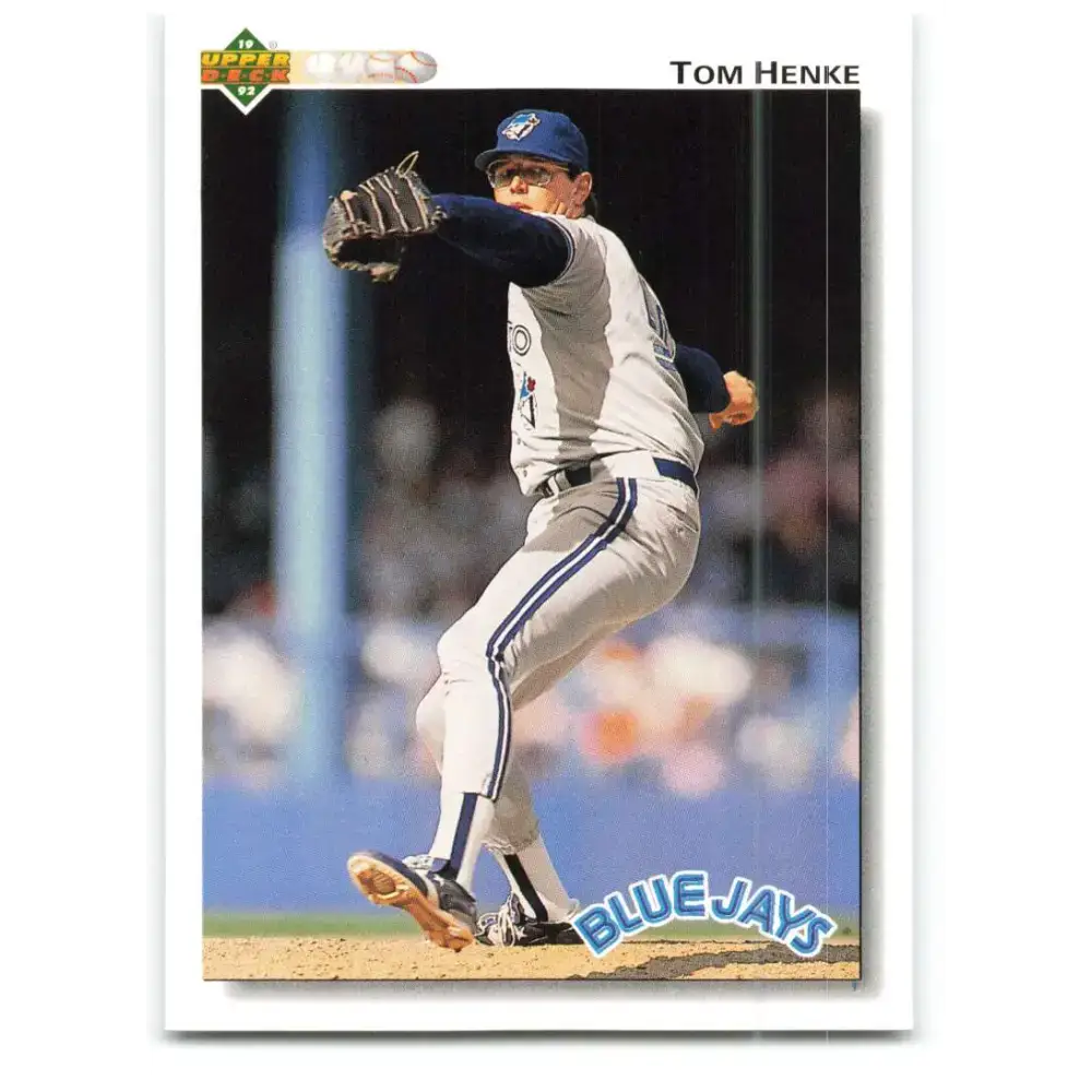 1992 Upper Deck #395 Tom Henke NM-MT Toronto Blue Jays Baseball Card - Baseball Card Single