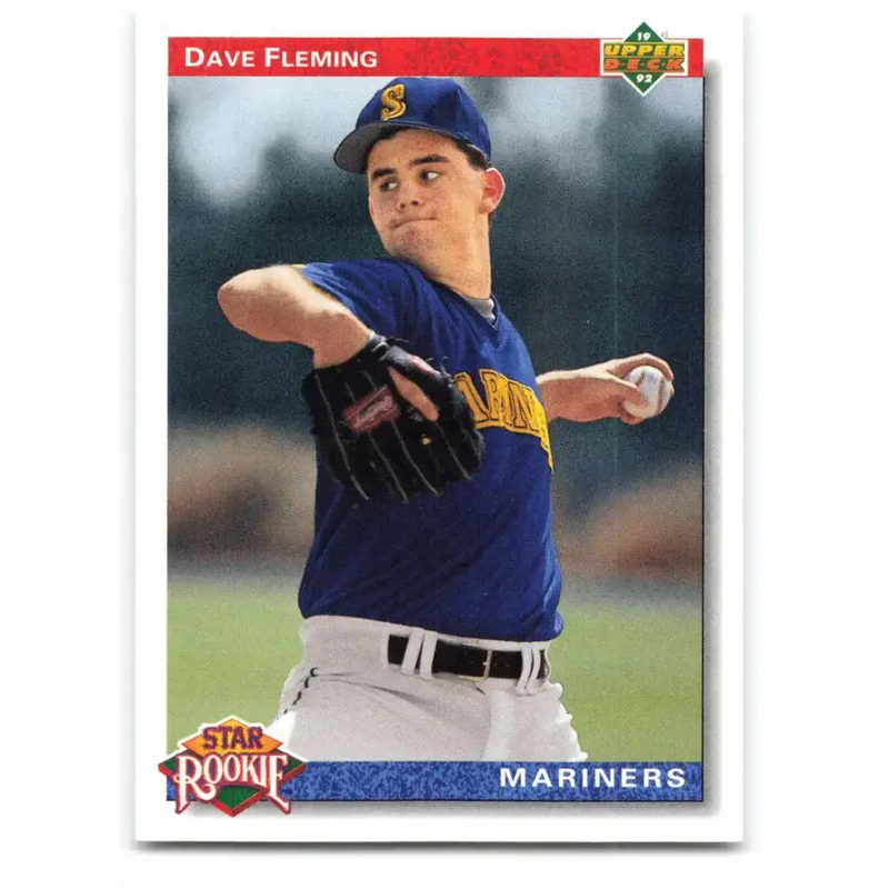 1992 Upper Deck #4 Dave Fleming NM-MT Seattle Mariners Baseball Card - Baseball Card Single