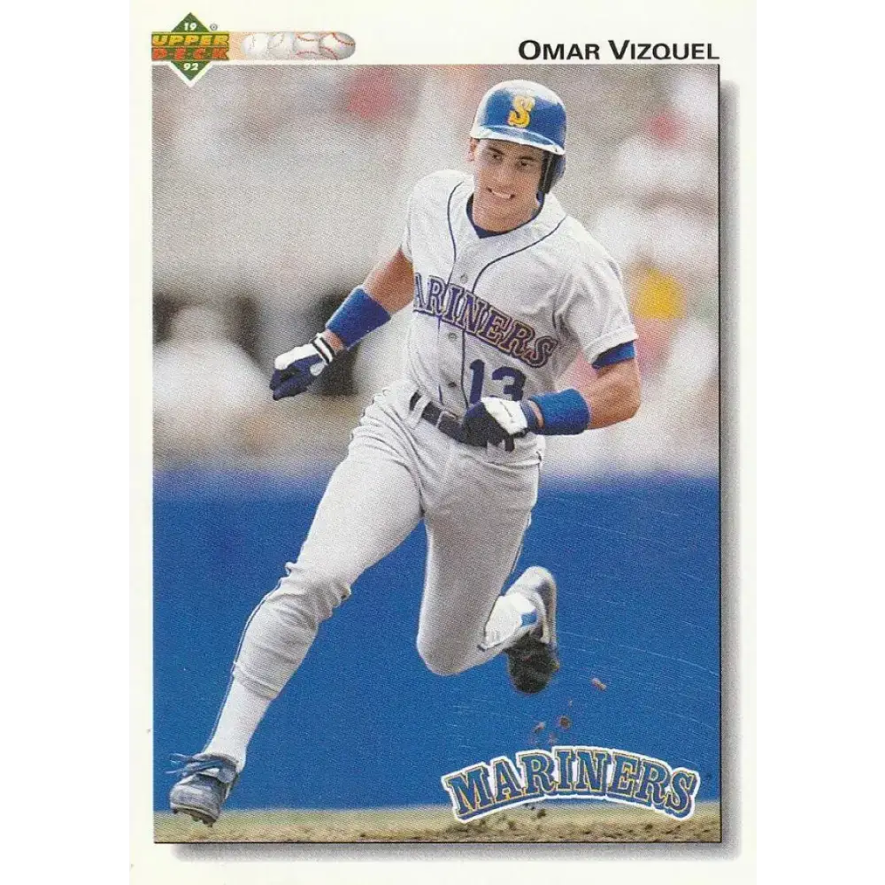 1992 Upper Deck #401 Omar Vizquel NM-MT Seattle Mariners Baseball Card - Baseball Card Single