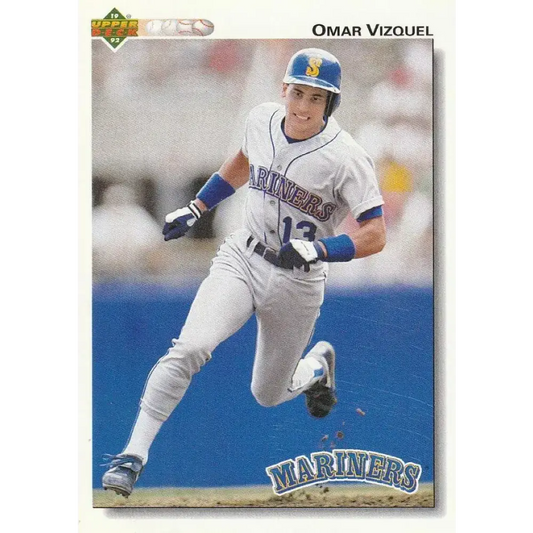 1992 Upper Deck #401 Omar Vizquel NM-MT Seattle Mariners Baseball Card - Baseball Card Single